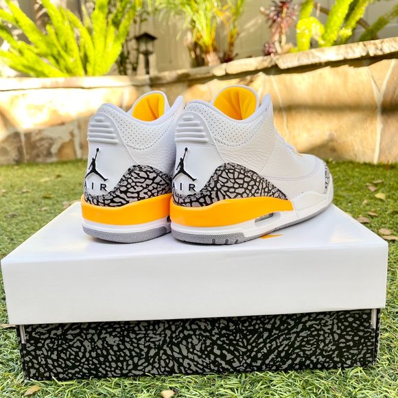 Nike Air Jordan 3 retro white orange shoes - Picture 4 of 4